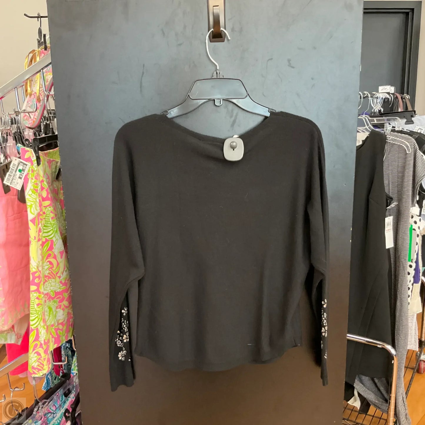 Top Long Sleeve By Cmc In Black, Size: S