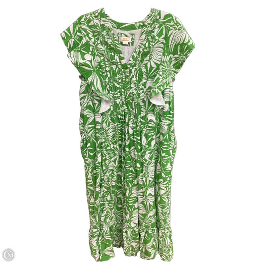 Dress Casual Maxi By Maeve In Green, Size: 1x