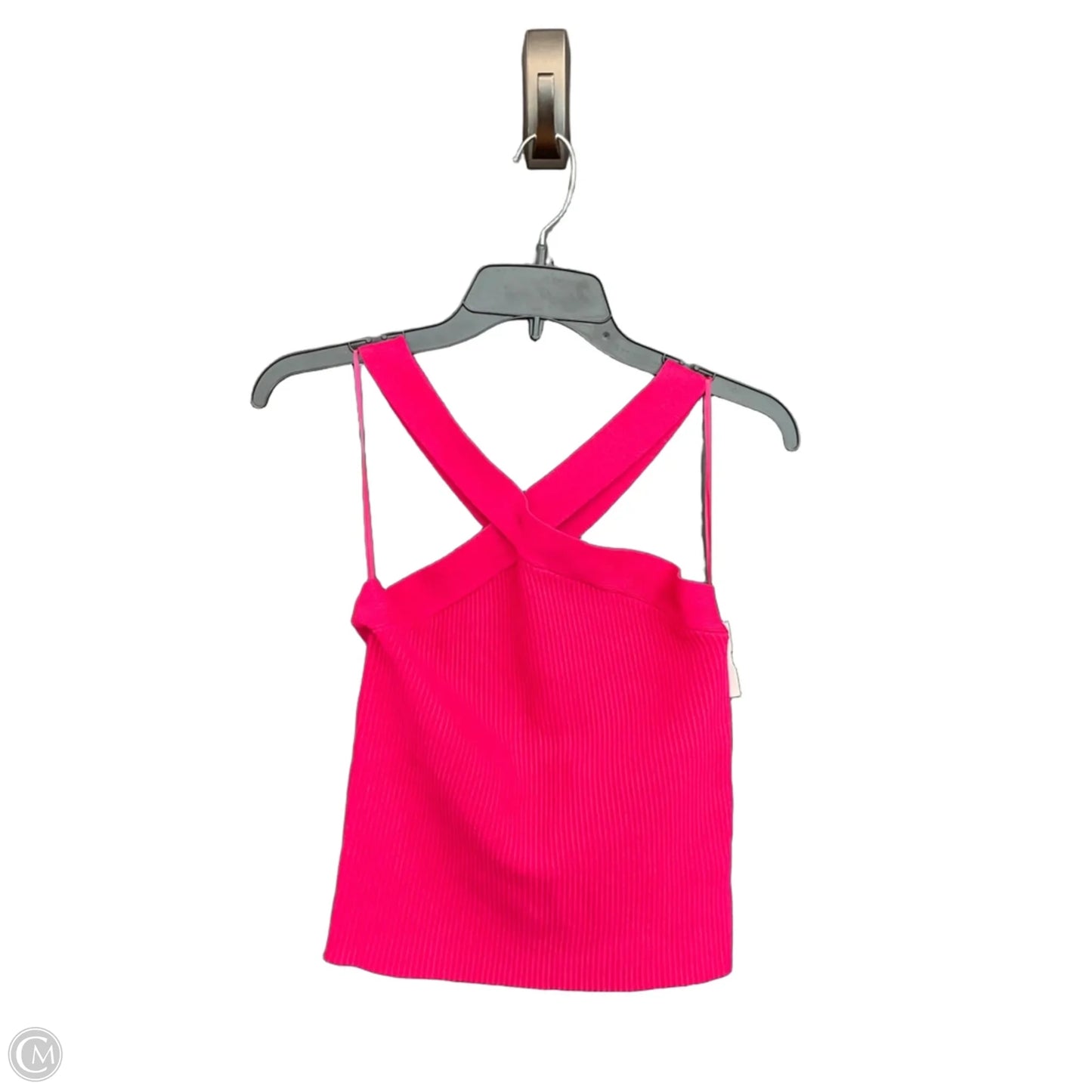 Top Sleeveless Designer By Halston In Pink, Size: M