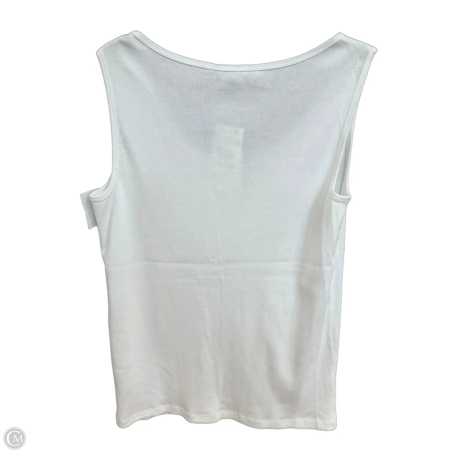 Top Sleeveless By Lauren By Ralph Lauren In White, Size: 1x