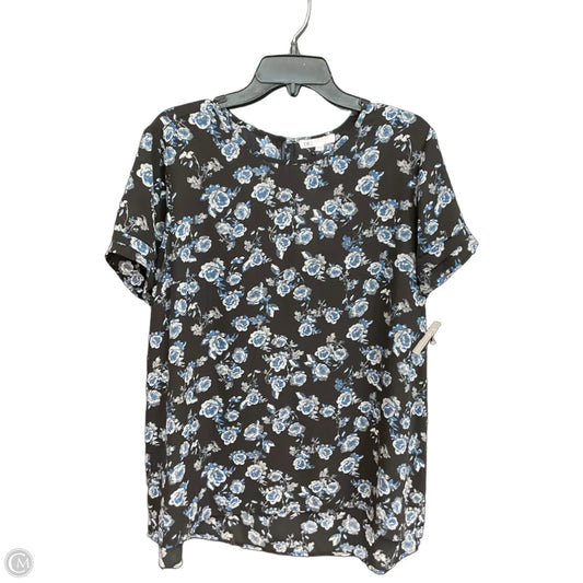 Top Short Sleeve By Dr2 In Floral Print, Size: Xl