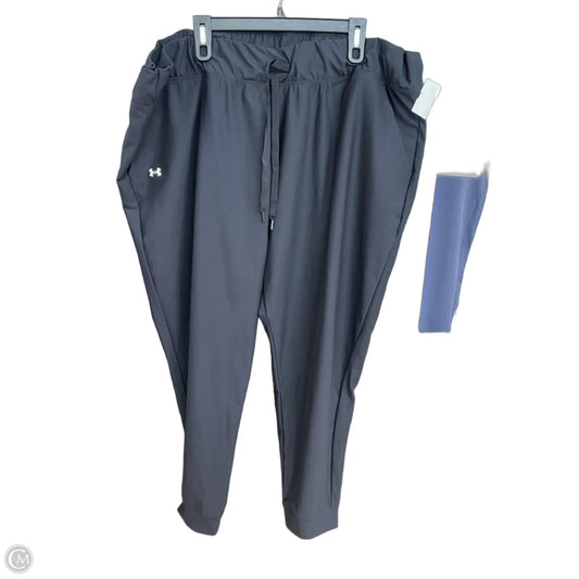 Athletic Leggings By Under Armour In Black, Size: 2x