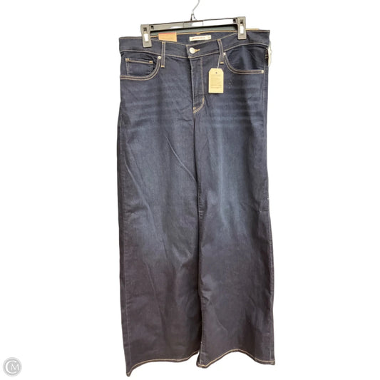 Jeans Wide Leg By Levis In Blue, Size: 12