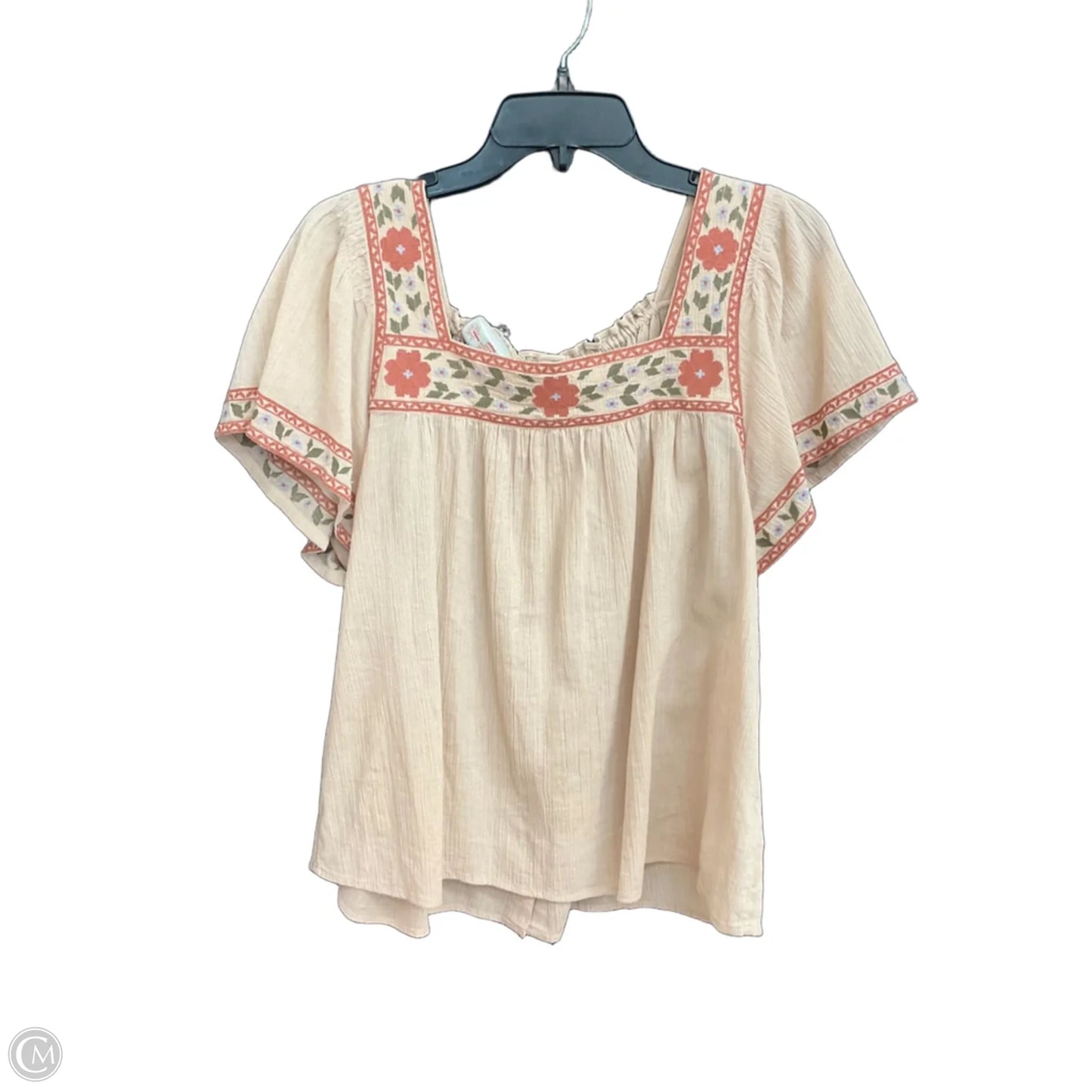 Top Sleeveless By Madewell In Beige, Size: M
