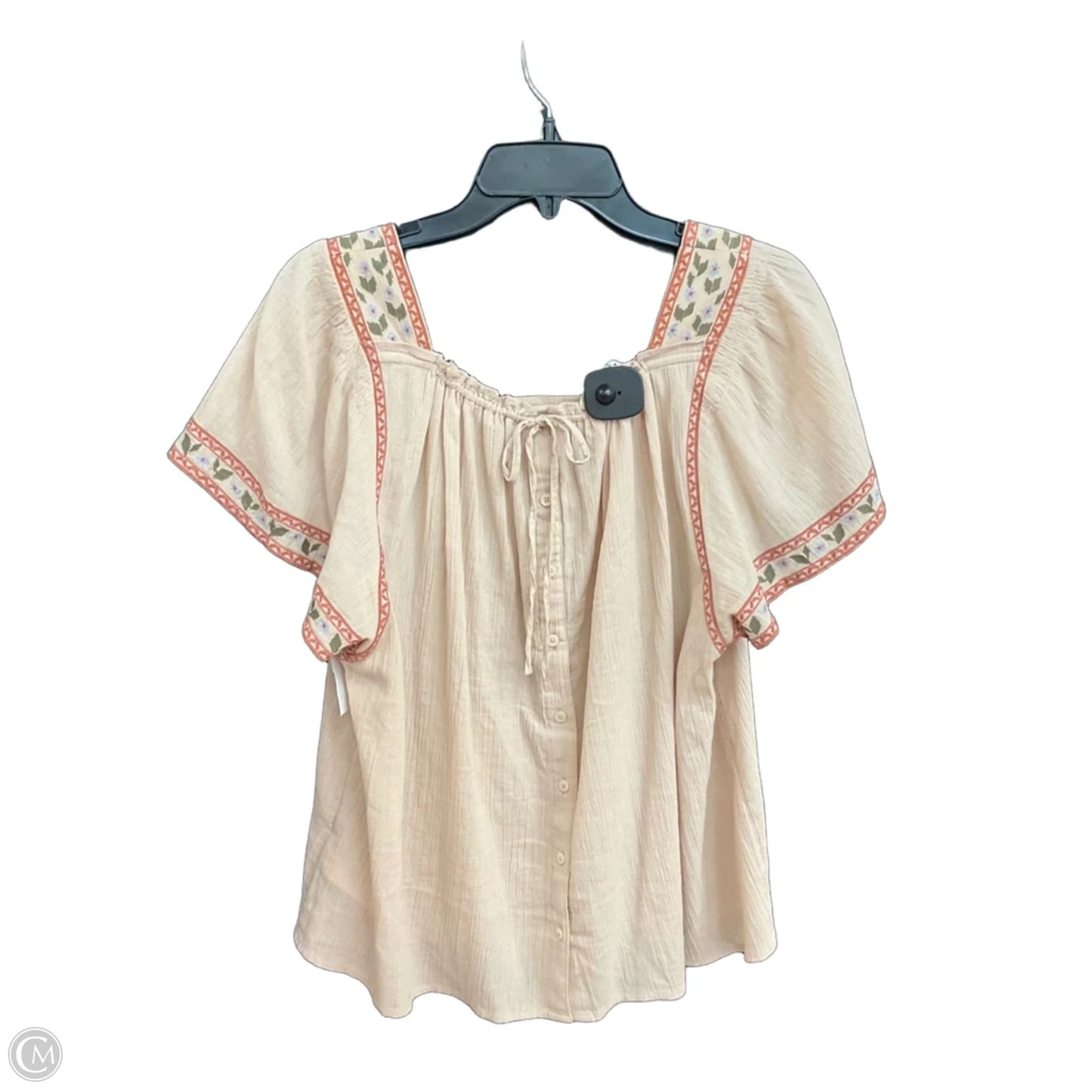 Top Sleeveless By Madewell In Beige, Size: M