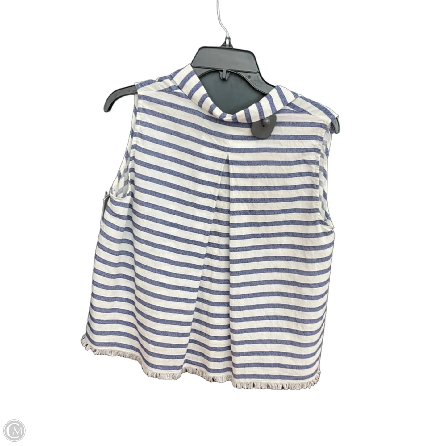 Top Sleeveless By Madewell In Striped Pattern, Size: M