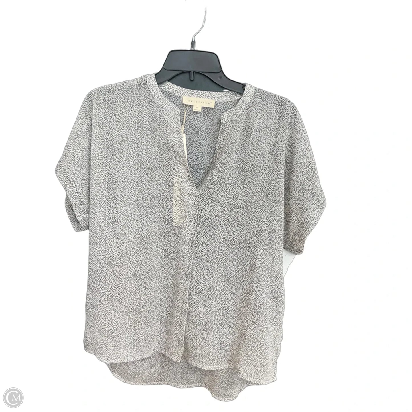 Top Short Sleeve By Love Stitch In Black, Size: M