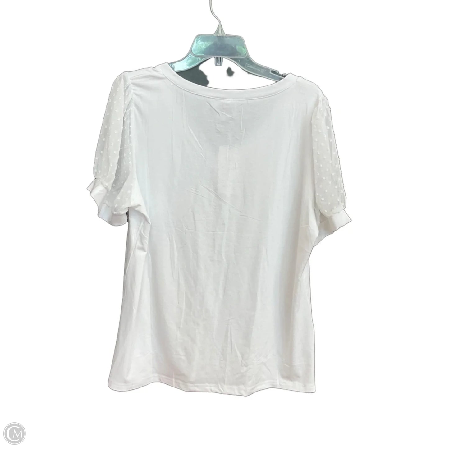 Top Short Sleeve By Cmc In White, Size: Xl