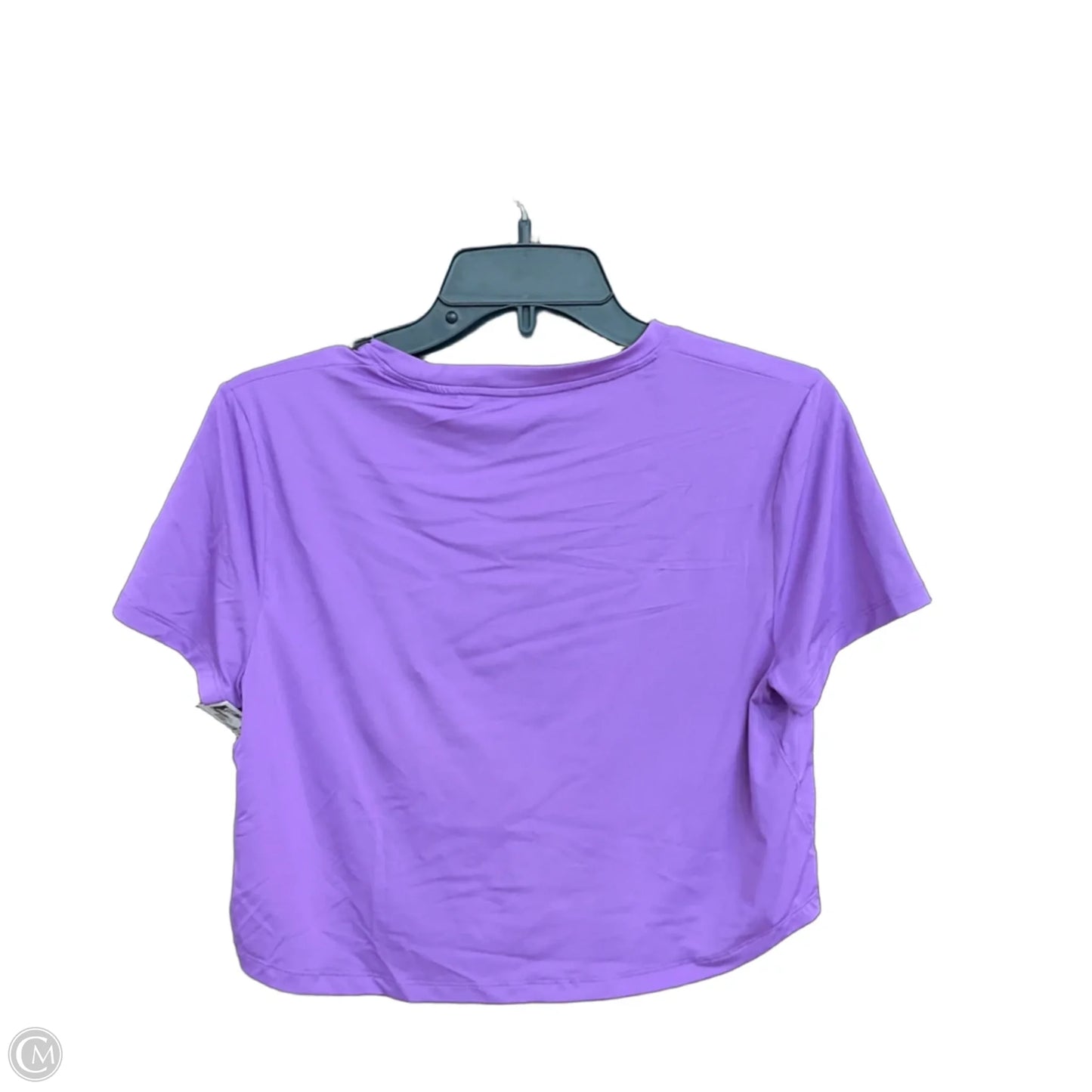 Athletic Top Short Sleeve By Nike In Purple, Size: S