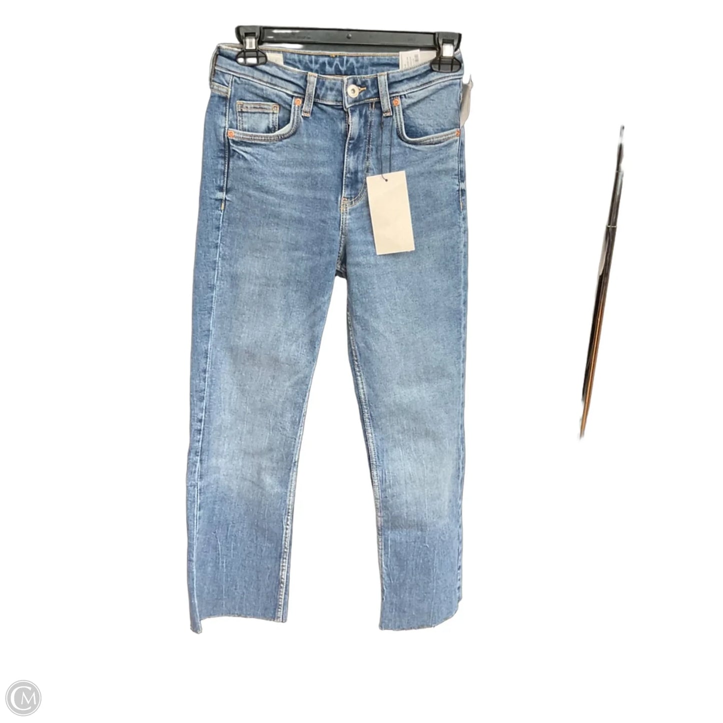Jeans Cropped By Zara In Blue, Size: 4