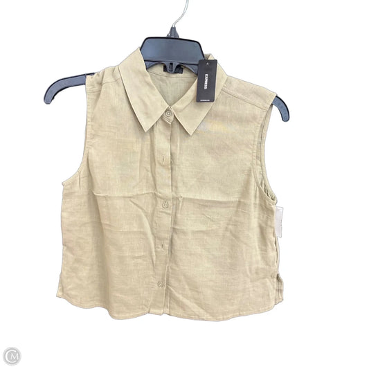 Top Sleeveless By Express In Green, Size: Xs