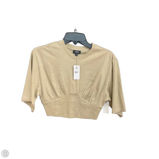 Top Short Sleeve By Express In Green, Size: Xs