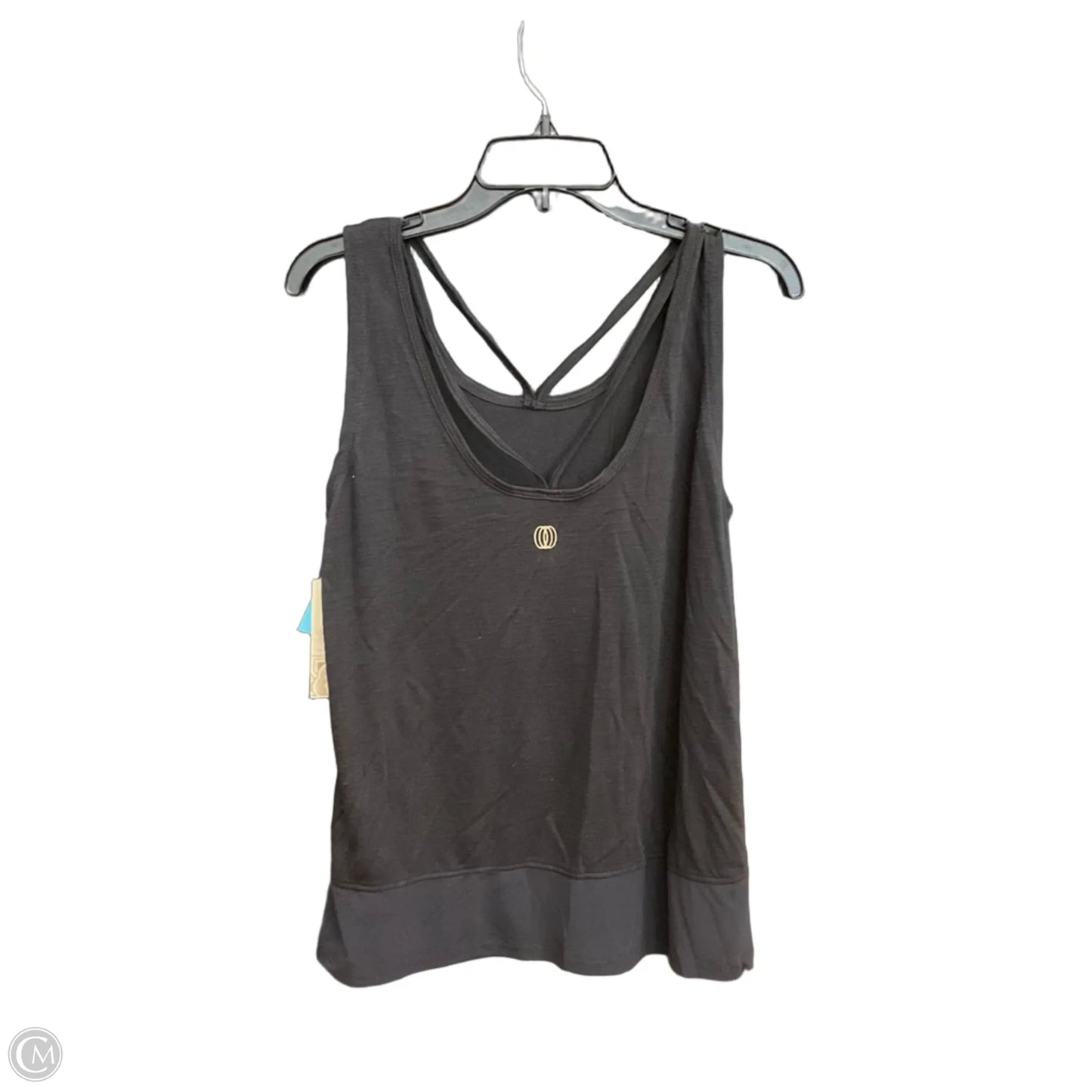 Athletic Top Short Sleeve By Balance Collection In Black, Size: L
