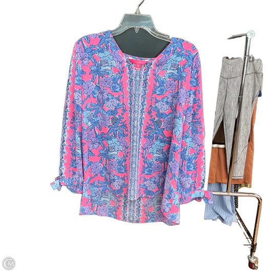 Top Long Sleeve Designer By Lilly Pulitzer In Multi-colored, Size: Xl