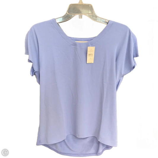 Top Short Sleeve By Loft In Blue, Size: Xs