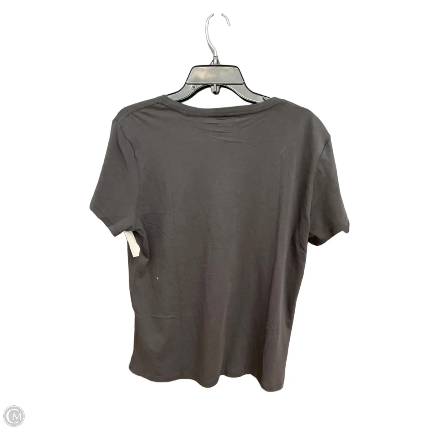Top Short Sleeve By Quince In Black, Size: L