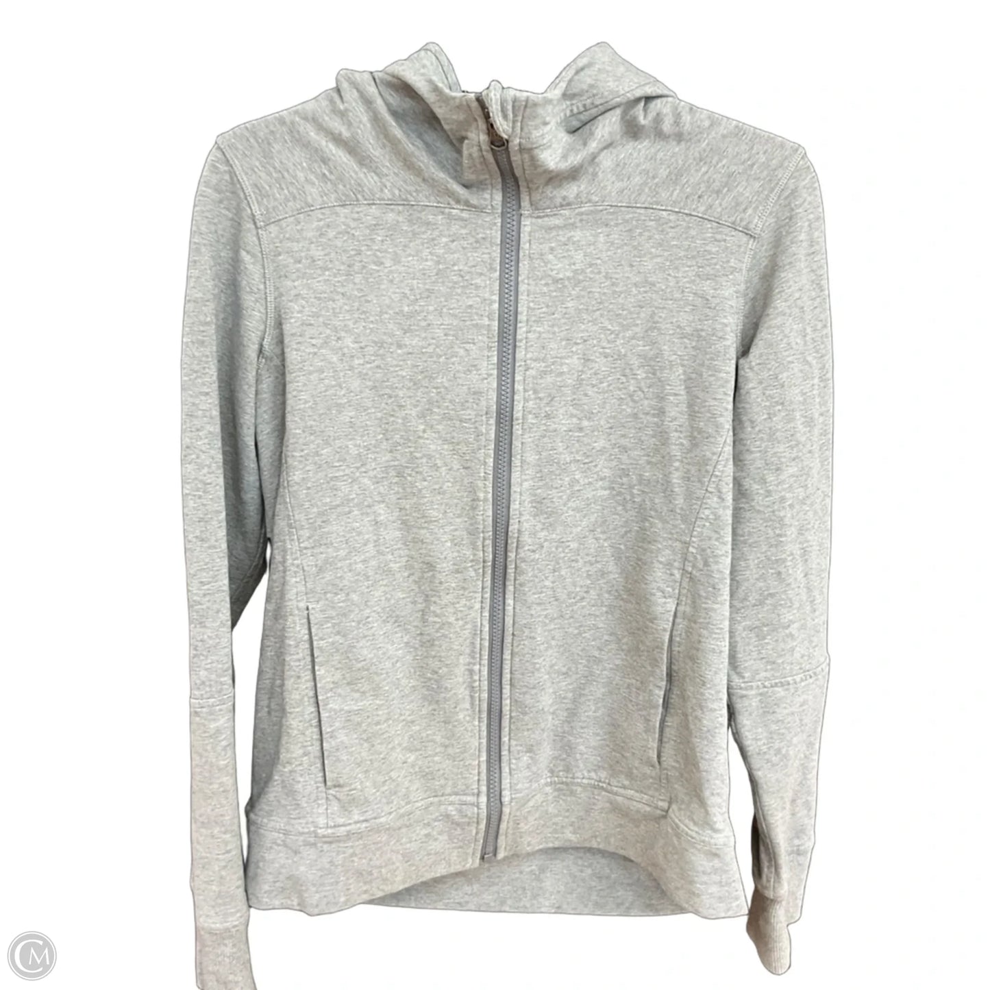 Athletic Jacket By Lululemon In Grey, Size: S