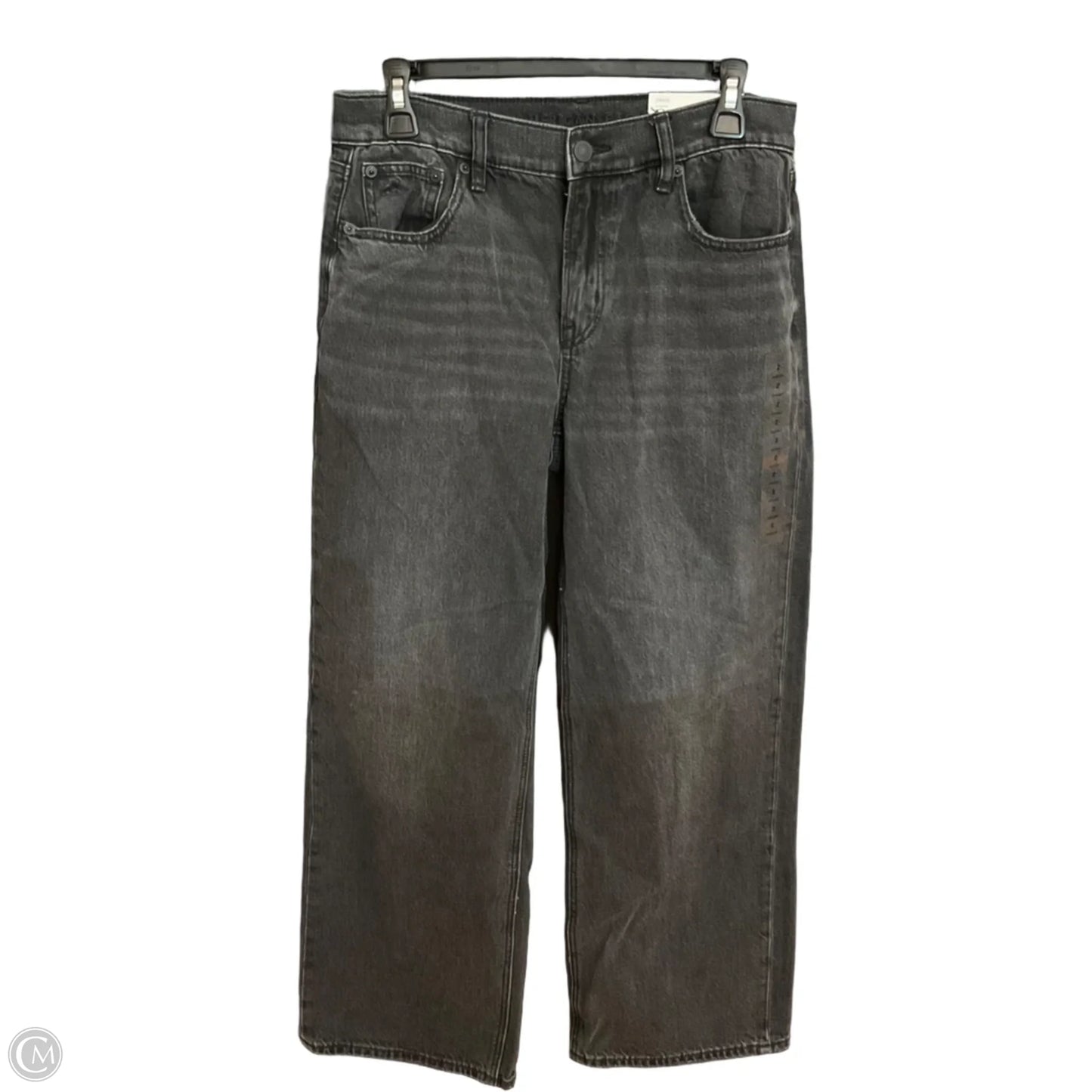 Jeans Straight By American Eagle In Black, Size: 2