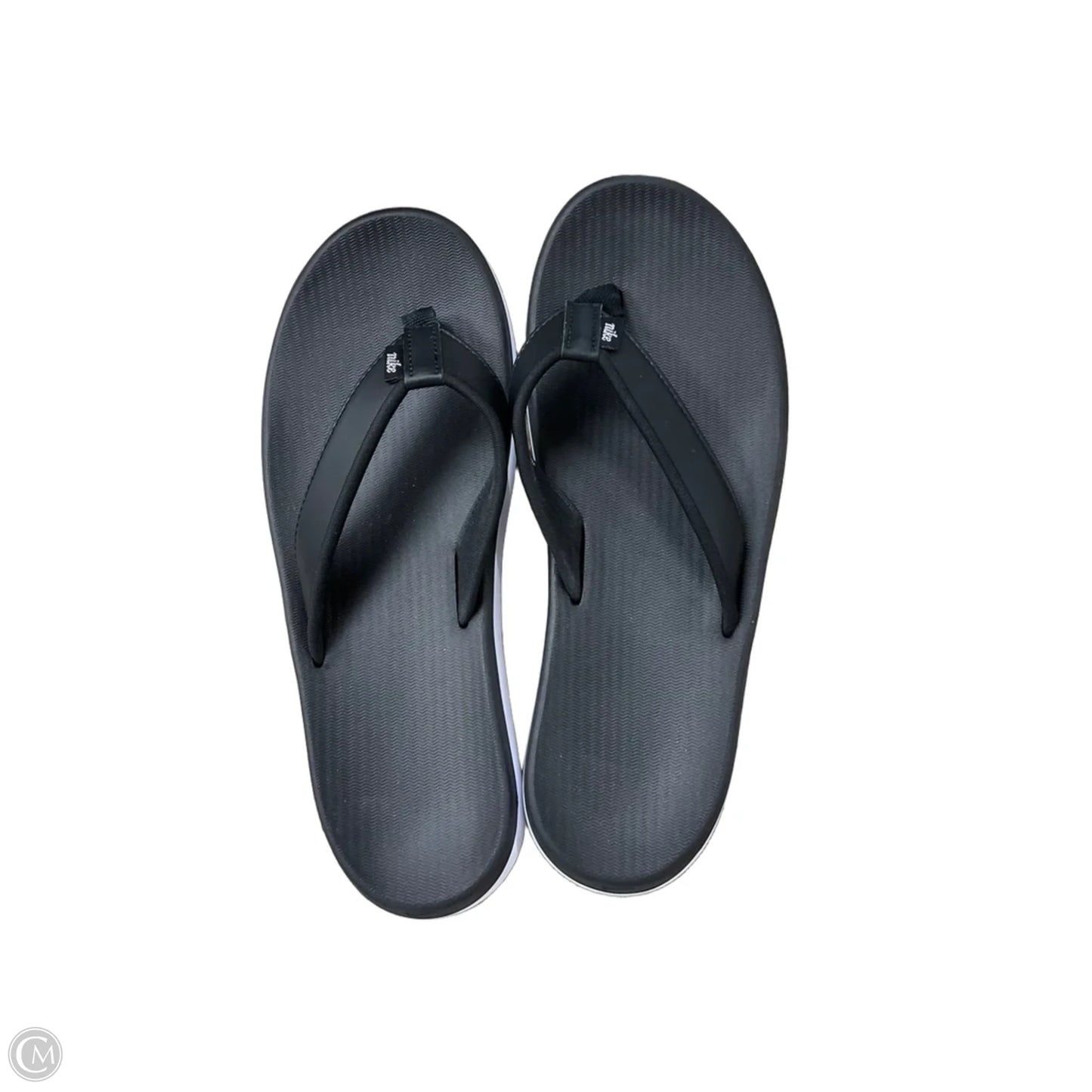 Sandals Flip Flops By Nike In Black, Size: 7