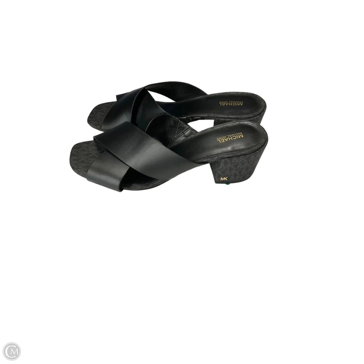 Sandals Heels Block By Michael By Michael Kors In Black, Size: 10