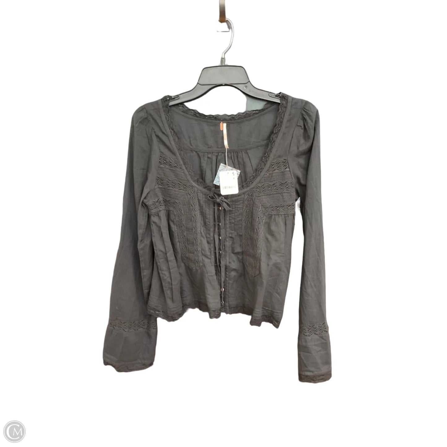 Top Long Sleeve By Free People In Black, Size: Xs