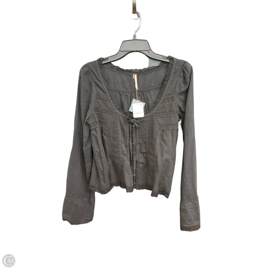 Top Long Sleeve By Free People In Black, Size: Xs