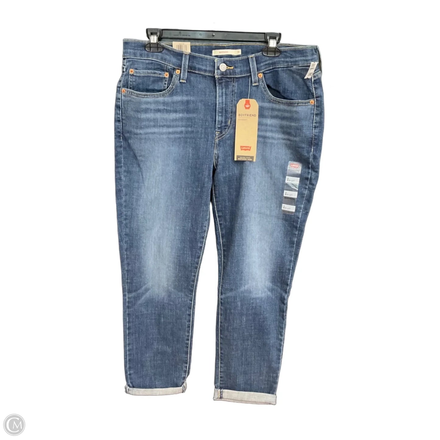 Jeans Straight By Levis In Blue, Size: 12