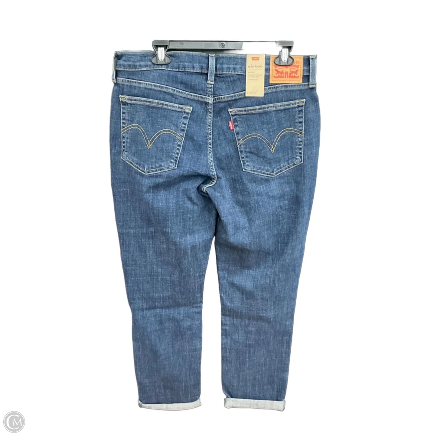 Jeans Straight By Levis In Blue, Size: 12