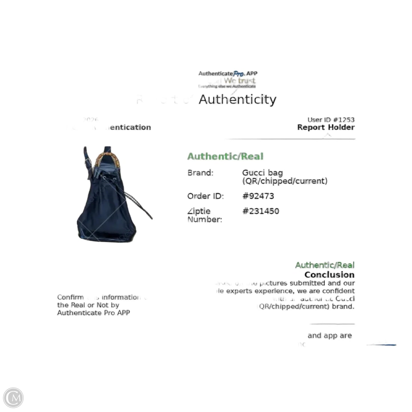 Backpack Luxury Designer By Gucci, Size: Medium