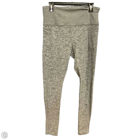 Athletic Leggings By Athleta In Grey, Size: L
