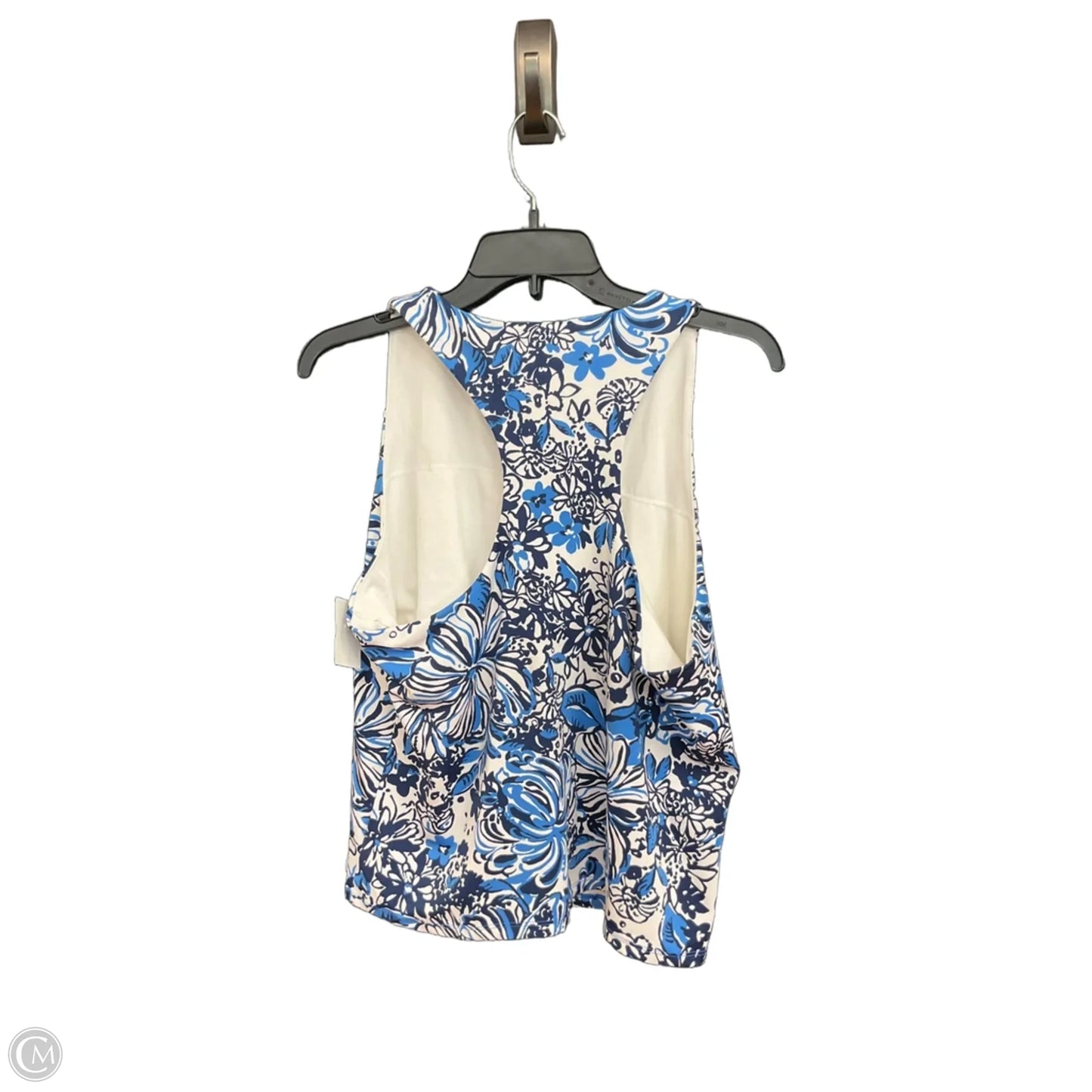 Top Sleeveless Designer By Lilly Pulitzer In Blue, Size: Xl