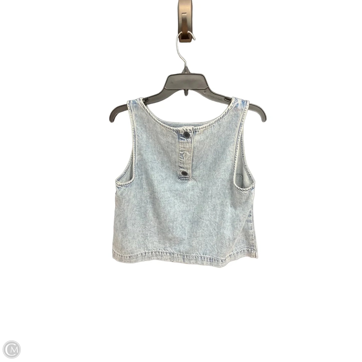 Top Sleeveless By Gap In Blue, Size: M
