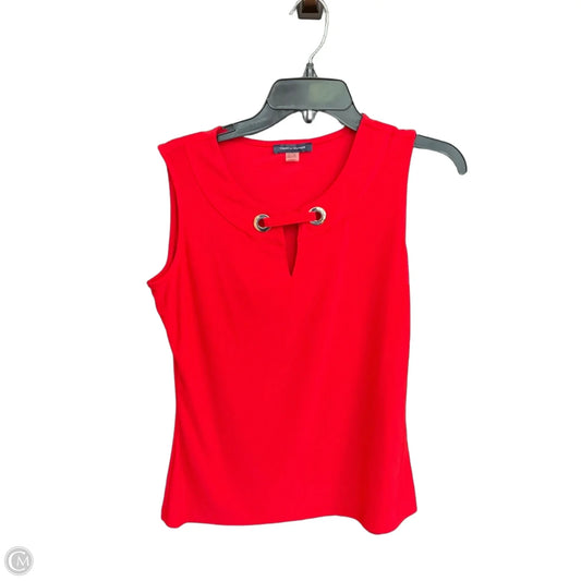 Top Sleeveless By Tommy Hilfiger In Red, Size: S