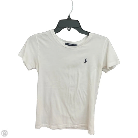 Top Short Sleeve By Ralph Lauren In White, Size: S