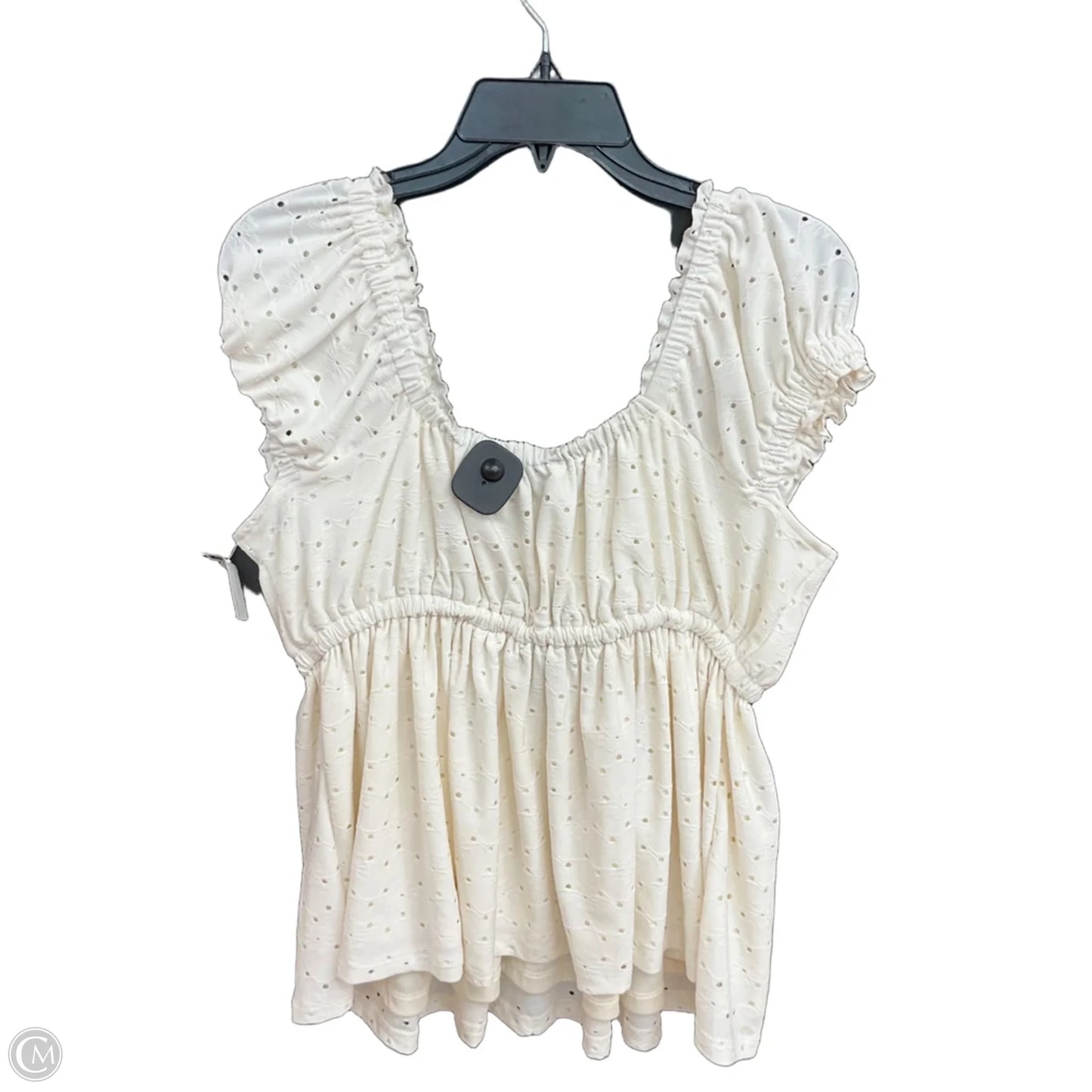 Top Short Sleeve By Torrid In White, Size: 0x