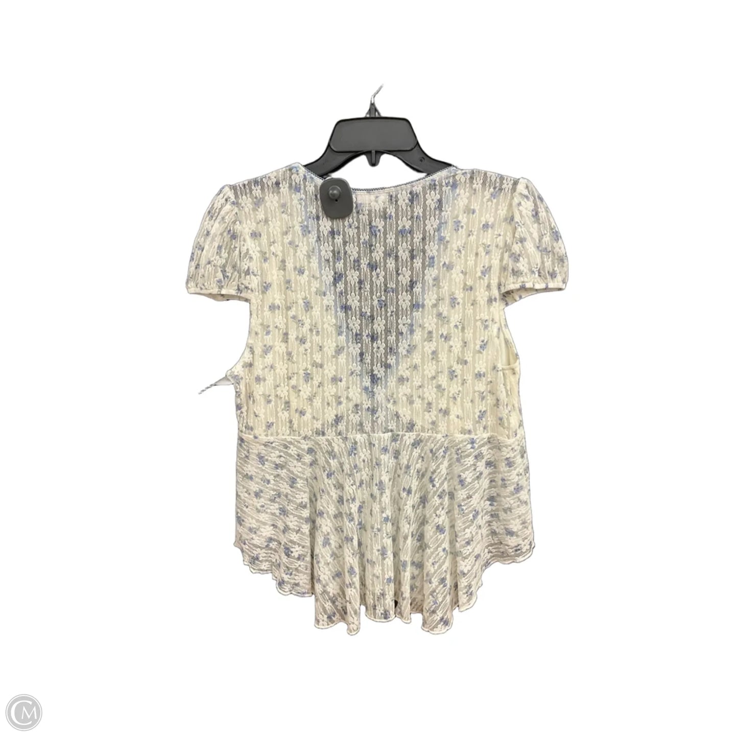 Top Short Sleeve By Cmc In Floral Print, Size: 1x
