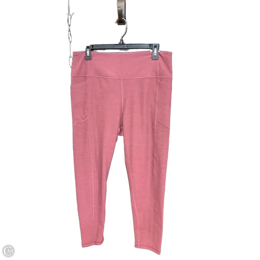 Athletic Leggings By Victorias Secret In Plaid Pattern, Size: Xl