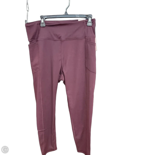 Athletic Leggings By Victorias Secret In Purple, Size: Xl