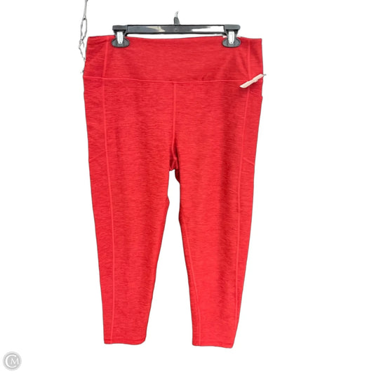 Athletic Leggings By Victorias Secret In Red, Size: Xl