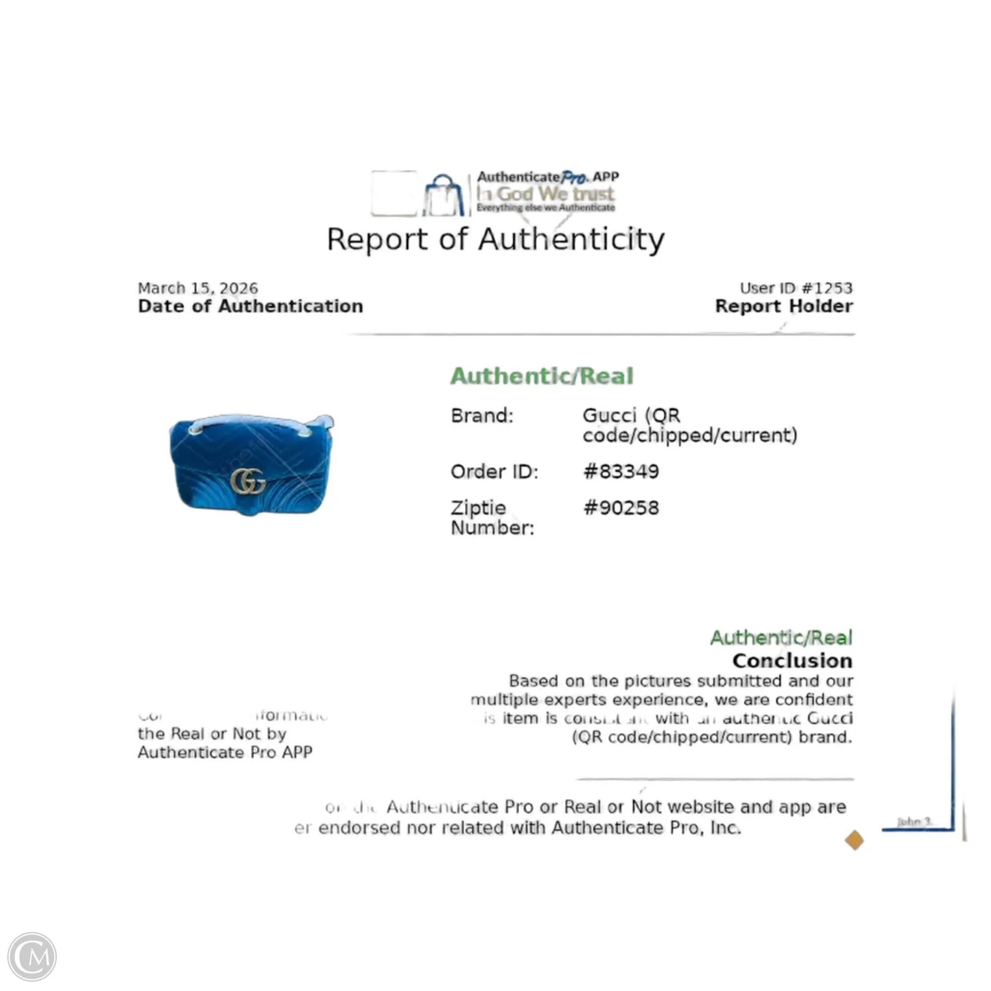 Crossbody Luxury Designer By Gucci, Size: Medium