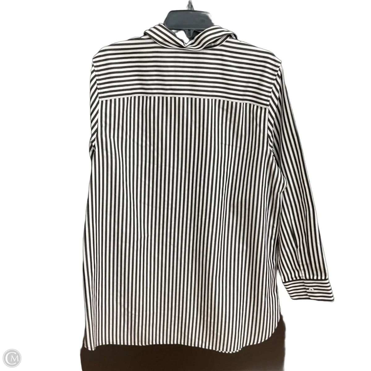 Top Long Sleeve By Chicos In Striped Pattern, Size: L
