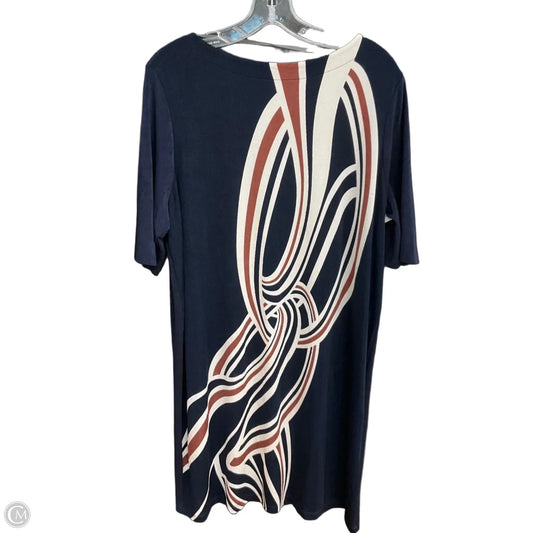 Dress Casual Midi By Chicos In Geometric Pattern, Size: Xl