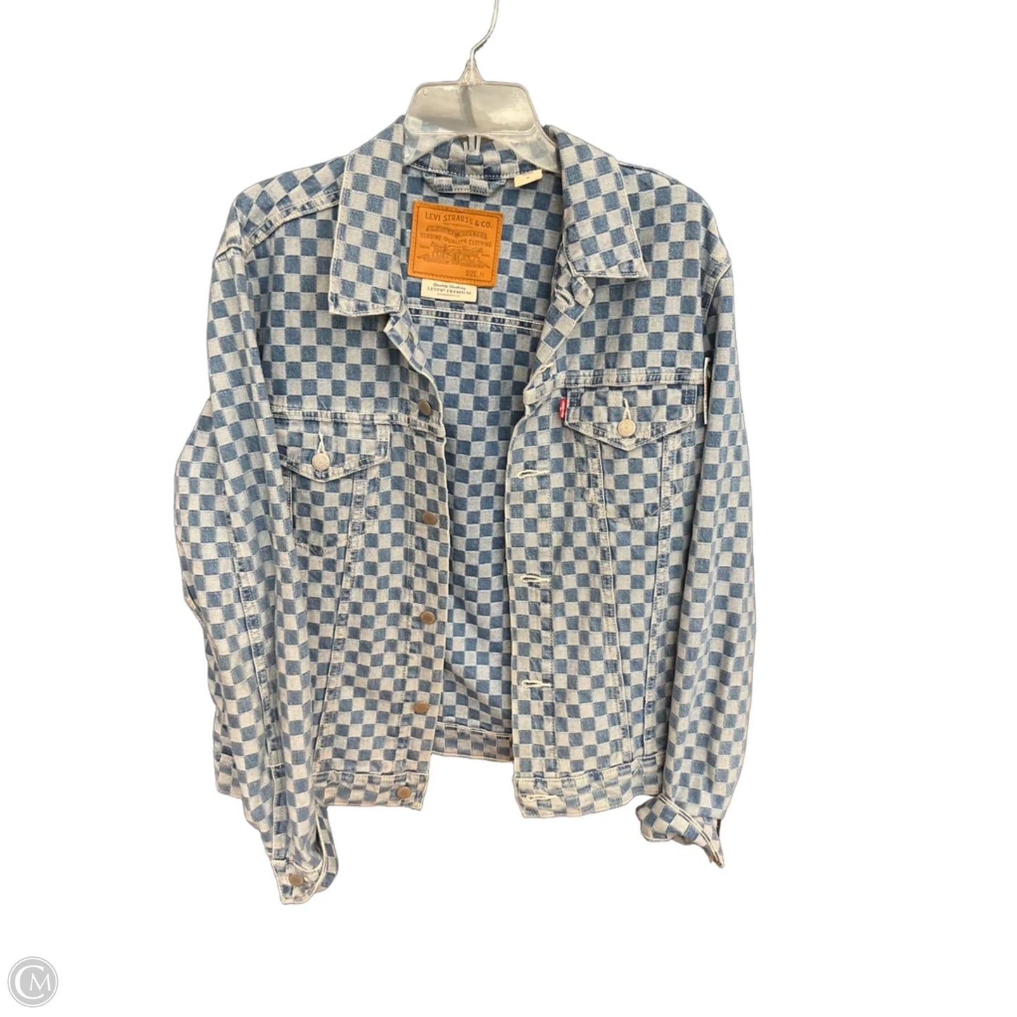 Jacket Denim By Levis In Blue Denim, Size: M