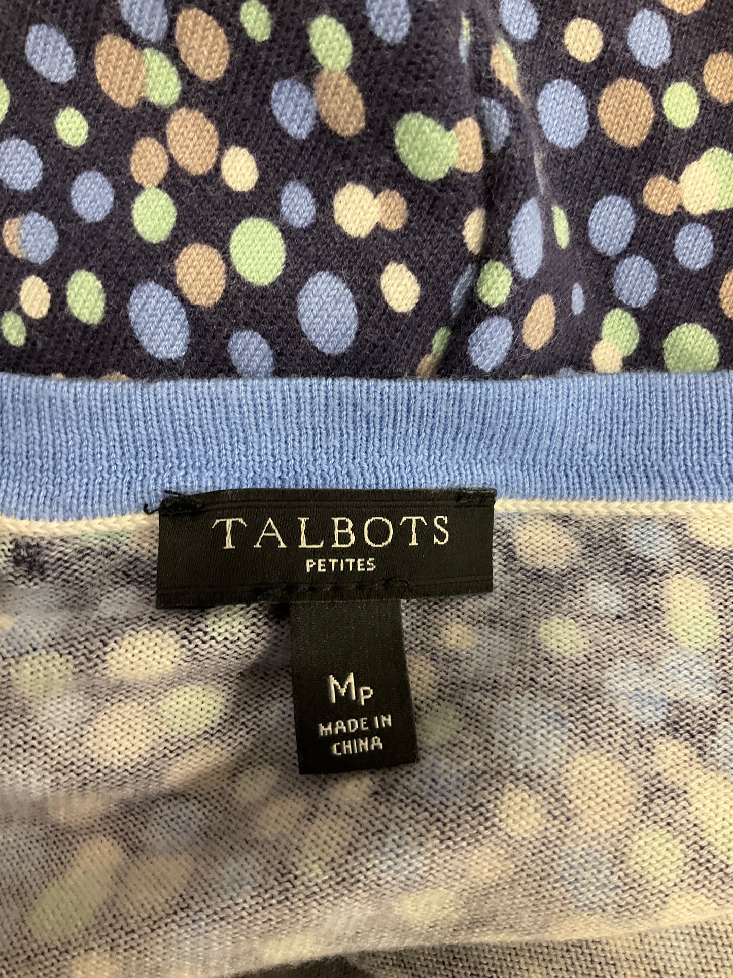 Cardigan By Talbots In Polkadot Pattern, Size: M