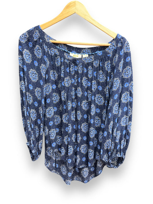 Top Long Sleeve By Anthropologie In Blue, Size: Xs