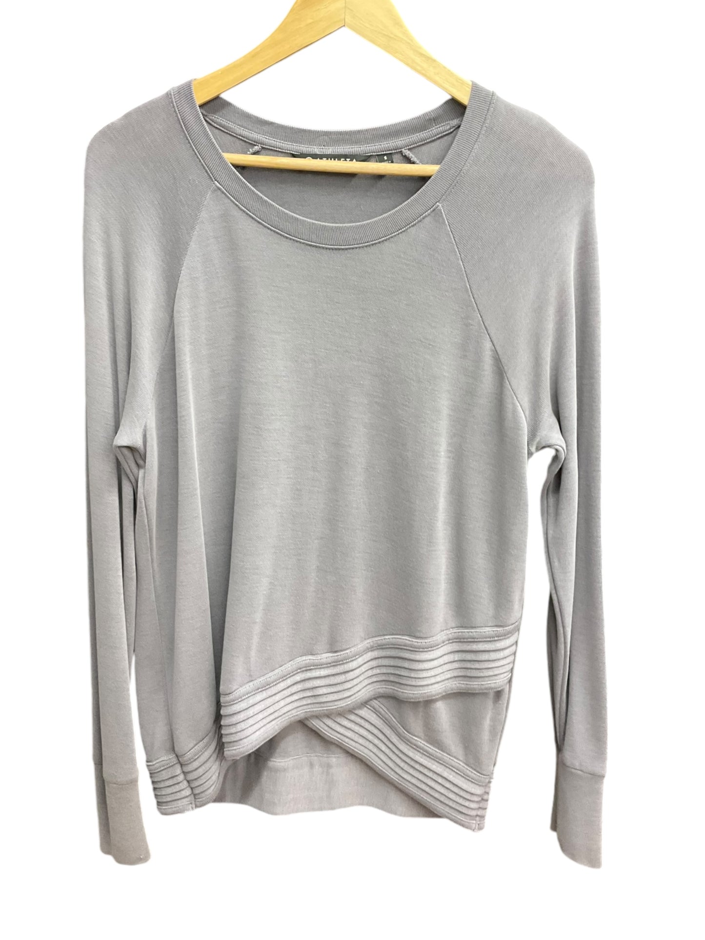 Athletic Sweatshirt Crewneck By Athleta In Grey, Size: S