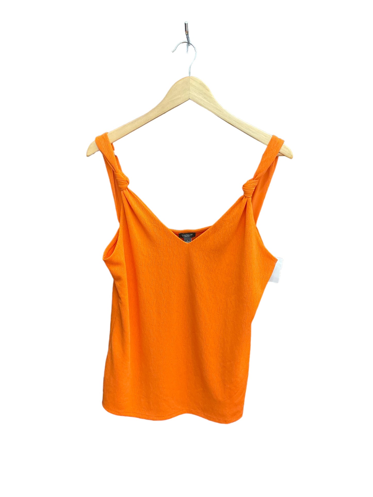 Orange Blouse Sleeveless Ann Taylor O, Size L