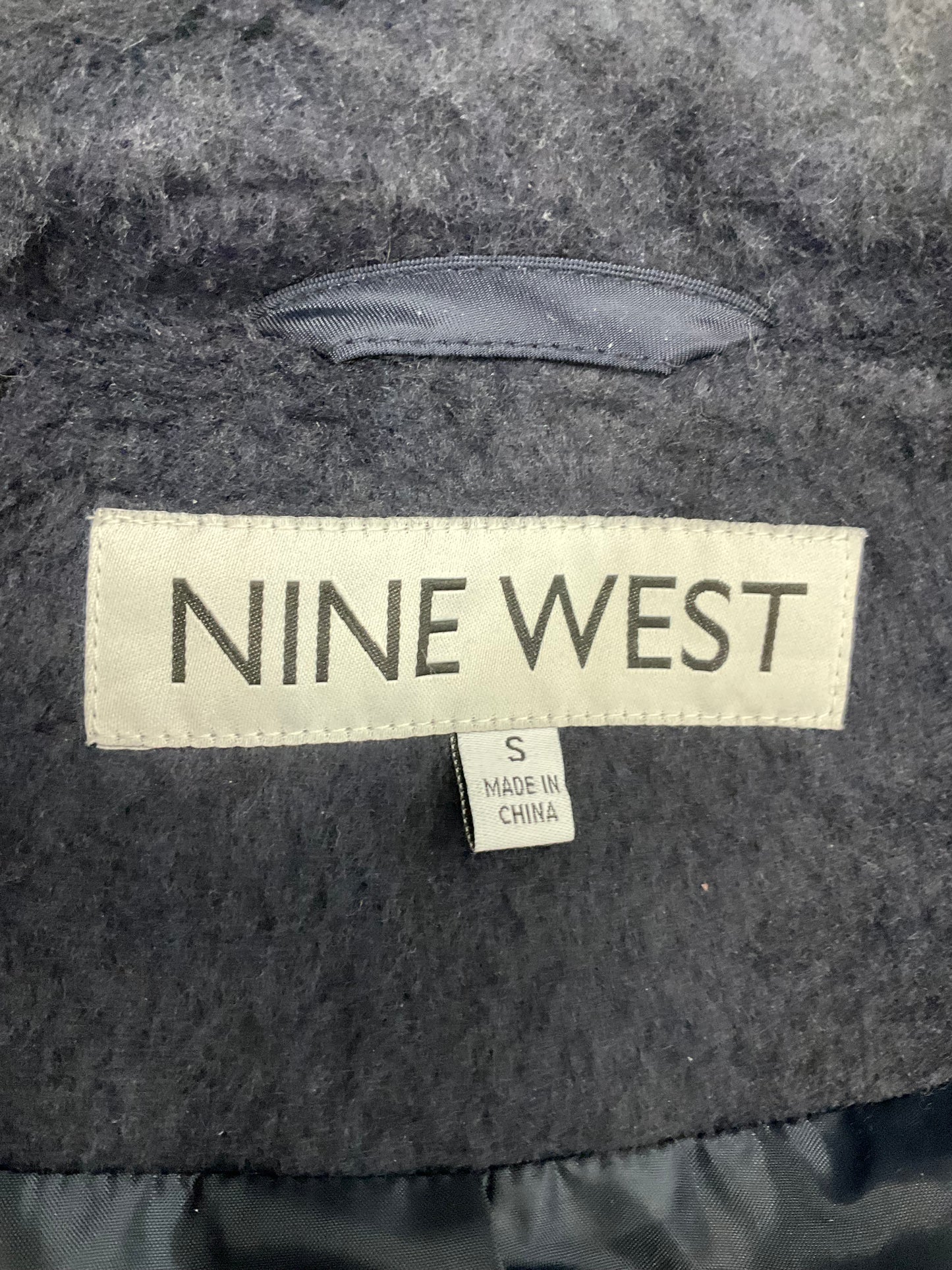 Jacket Fleece By Nine West In Navy, Size: S