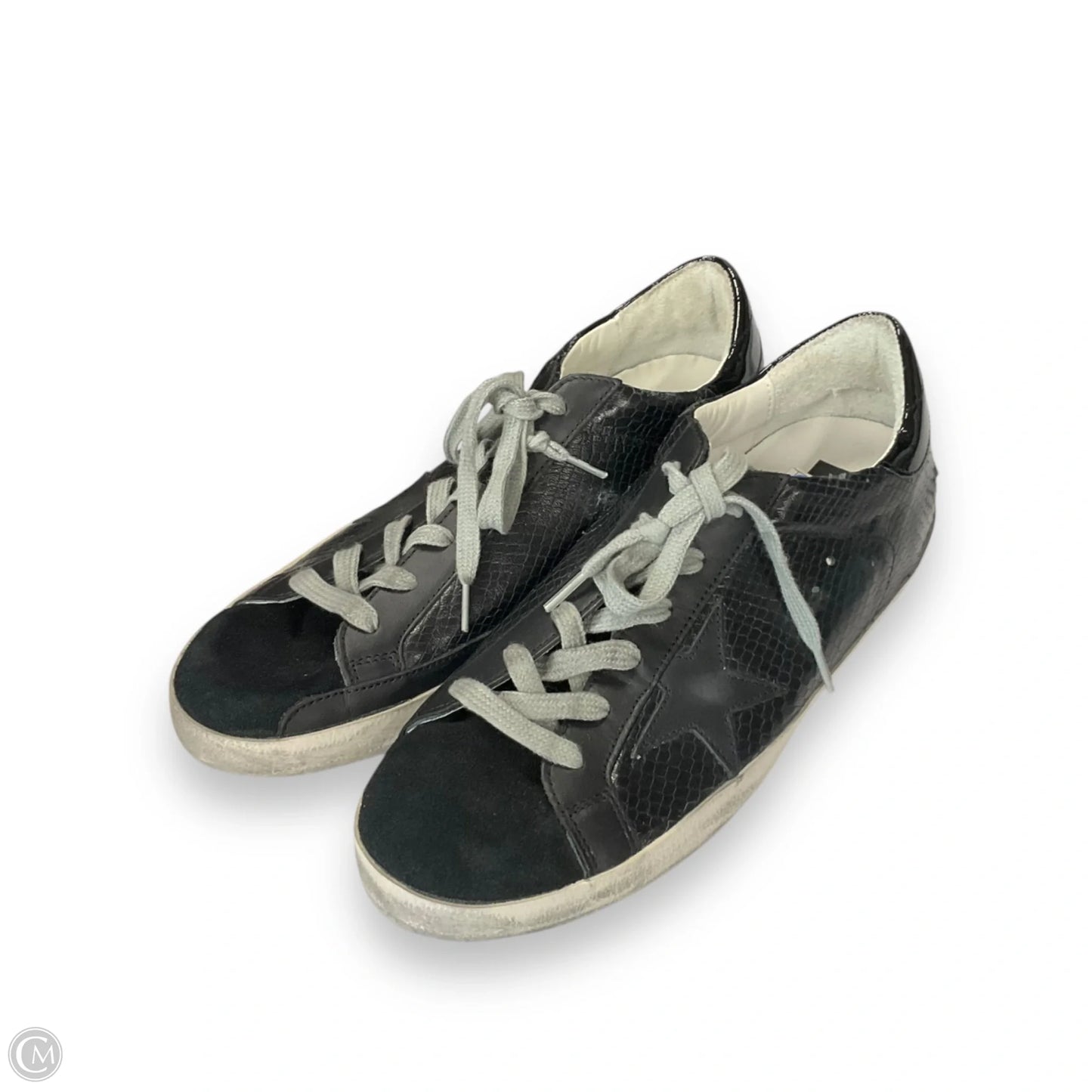 Shoes Designer By Golden Goose In Black & Grey, Size: 10