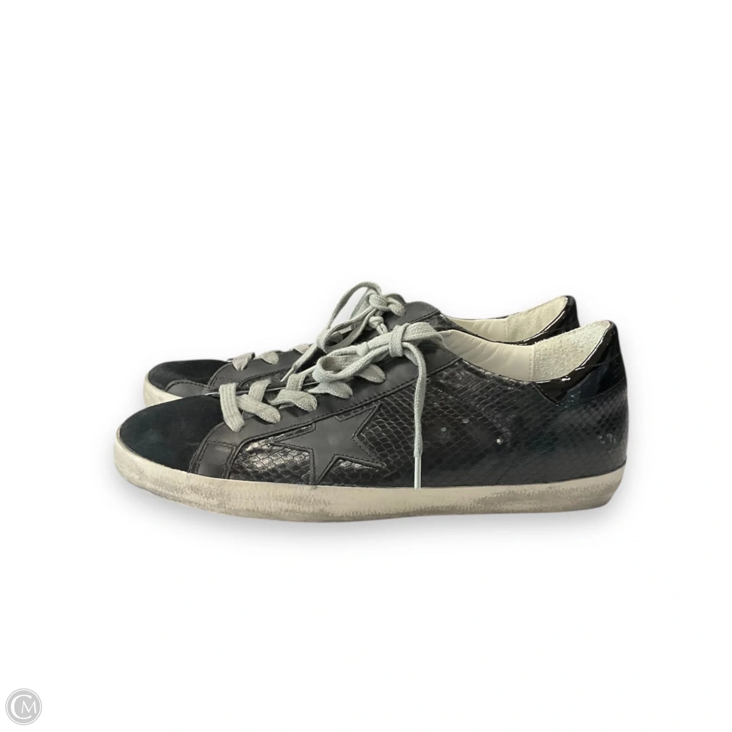 Shoes Designer By Golden Goose In Black & Grey, Size: 10